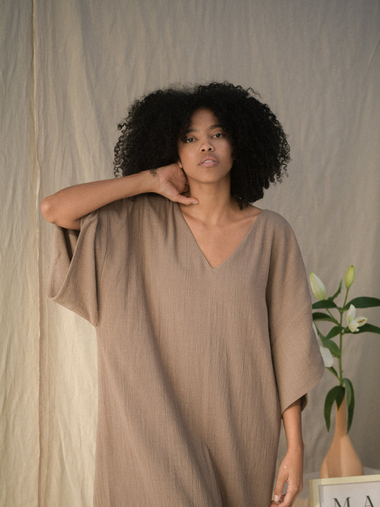 BARRO  dress in taupe