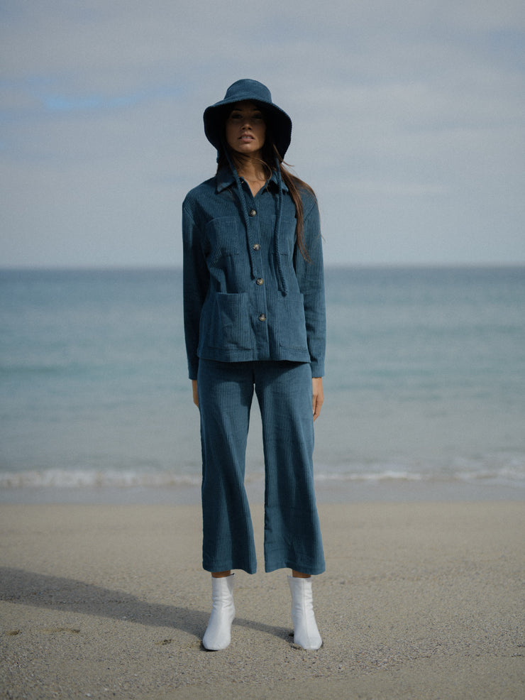 OVERSHIRT/JACKET corduroy petrol
