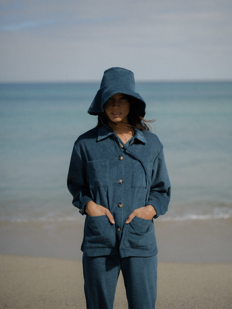 OVERSHIRT/JACKET corduroy petrol
