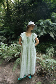 BLUE ANEMONE SUSTAINABLE ECO FRIENDLY SLOW FASHION BRAND ROMANTIC MINT DRESS EMBRODIERED LACE BRODERIE ANGLAISE LIBELULA  
