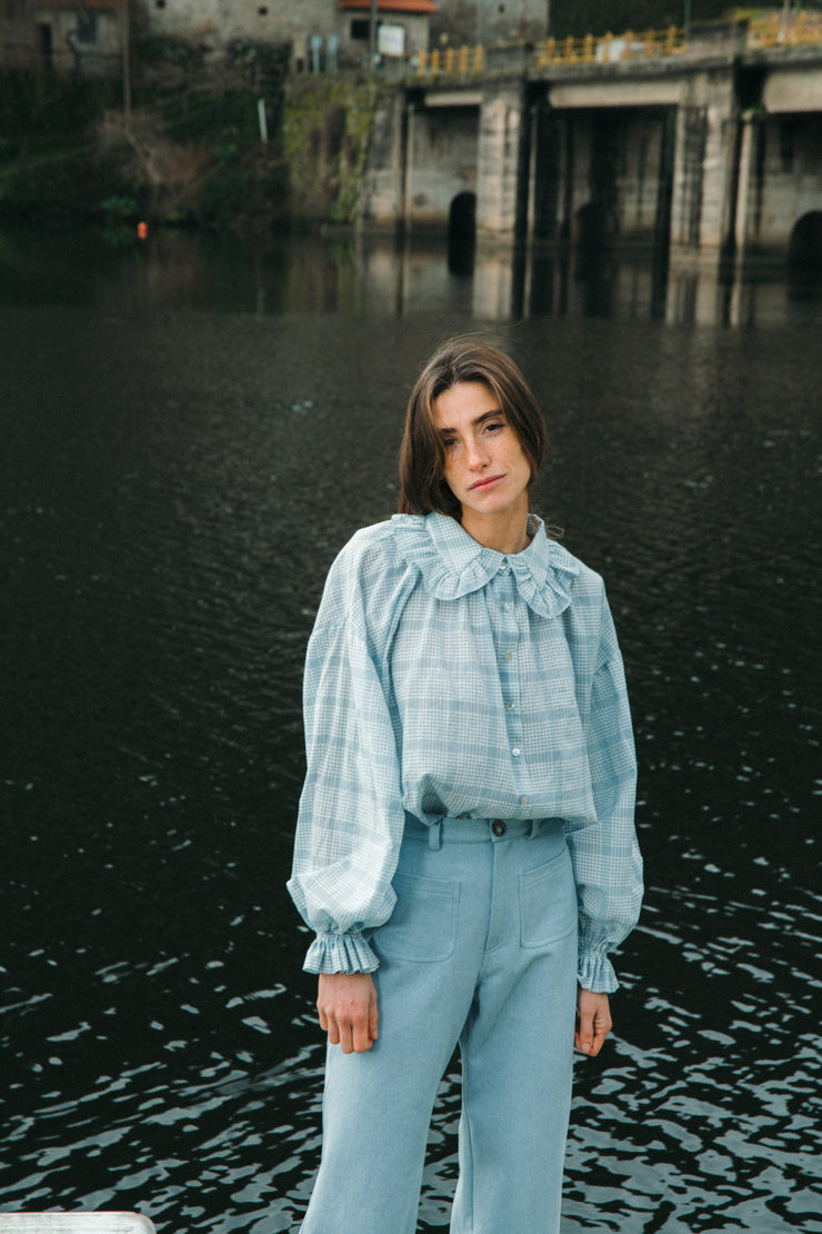 AUGUSTINE blouse blue checks