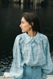 AUGUSTINE blouse blue checks