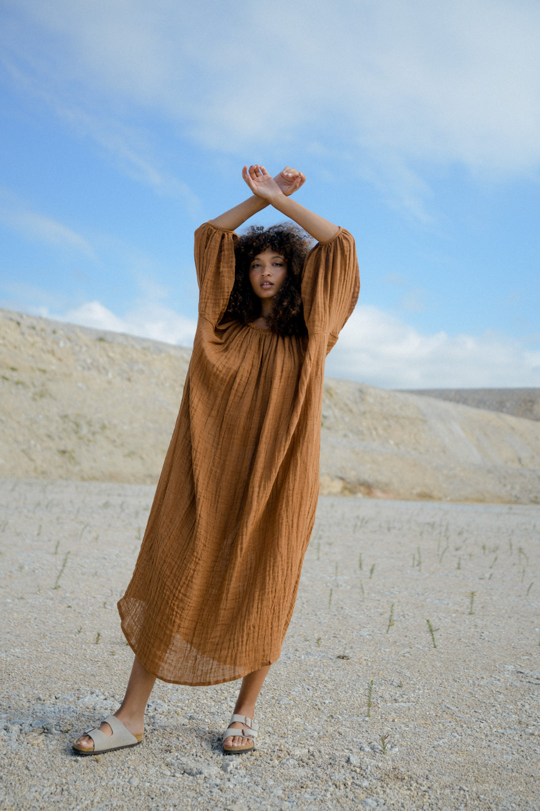 CARDAMOMO dress earth blueanemone
